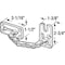 Prime-Line 3 in. x 1-1/2 in. Keeper, Chain Door Guard, Cast Bronze Alloy Plates (Single Pack) SE 25300 - alternate 3